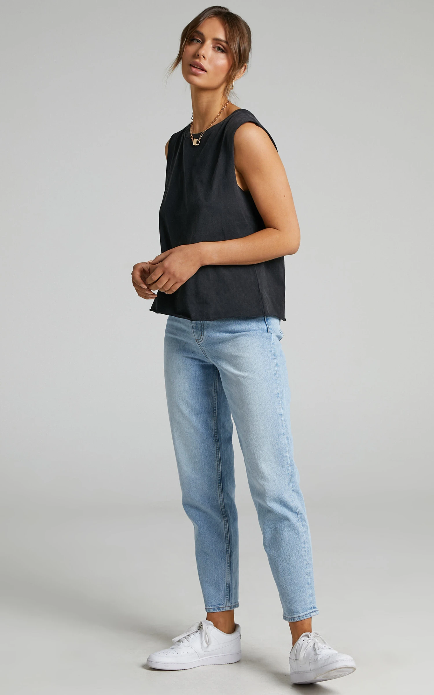 Showpo Gia Tee In Washed Black 5 Showpo Gia Tee In Washed Black - Image 5