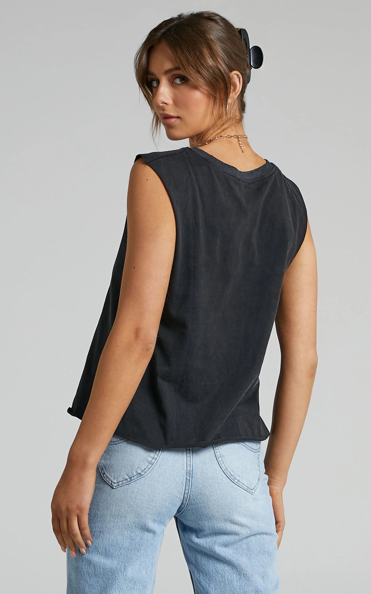Showpo Gia Tee In Washed Black 8 Showpo Gia Tee In Washed Black - Image 8