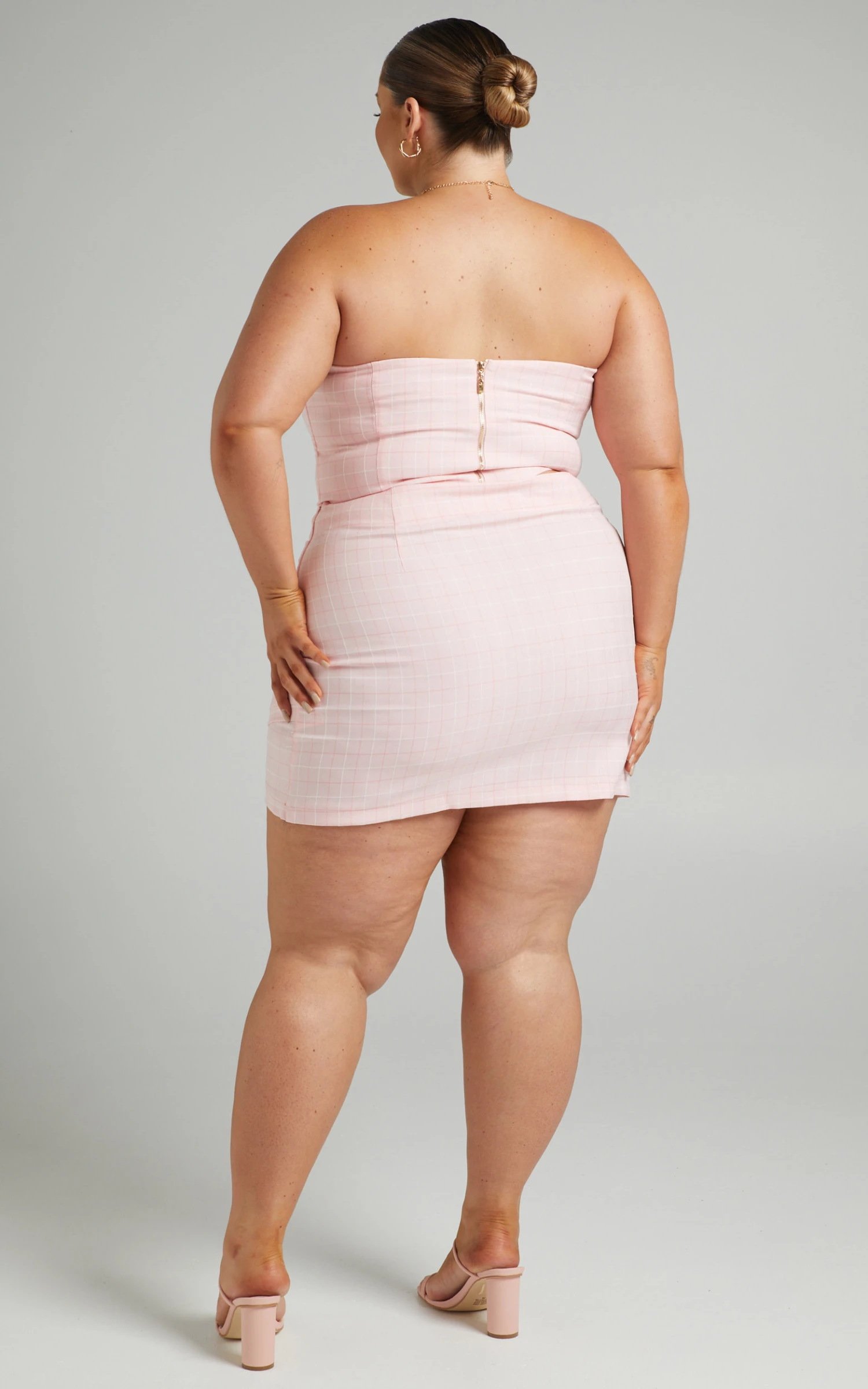 Showpo Maddiline Wrap Mini Skirt In Pink Check 7 Showpo Maddiline Wrap Mini Skirt In Pink Check - Image 7