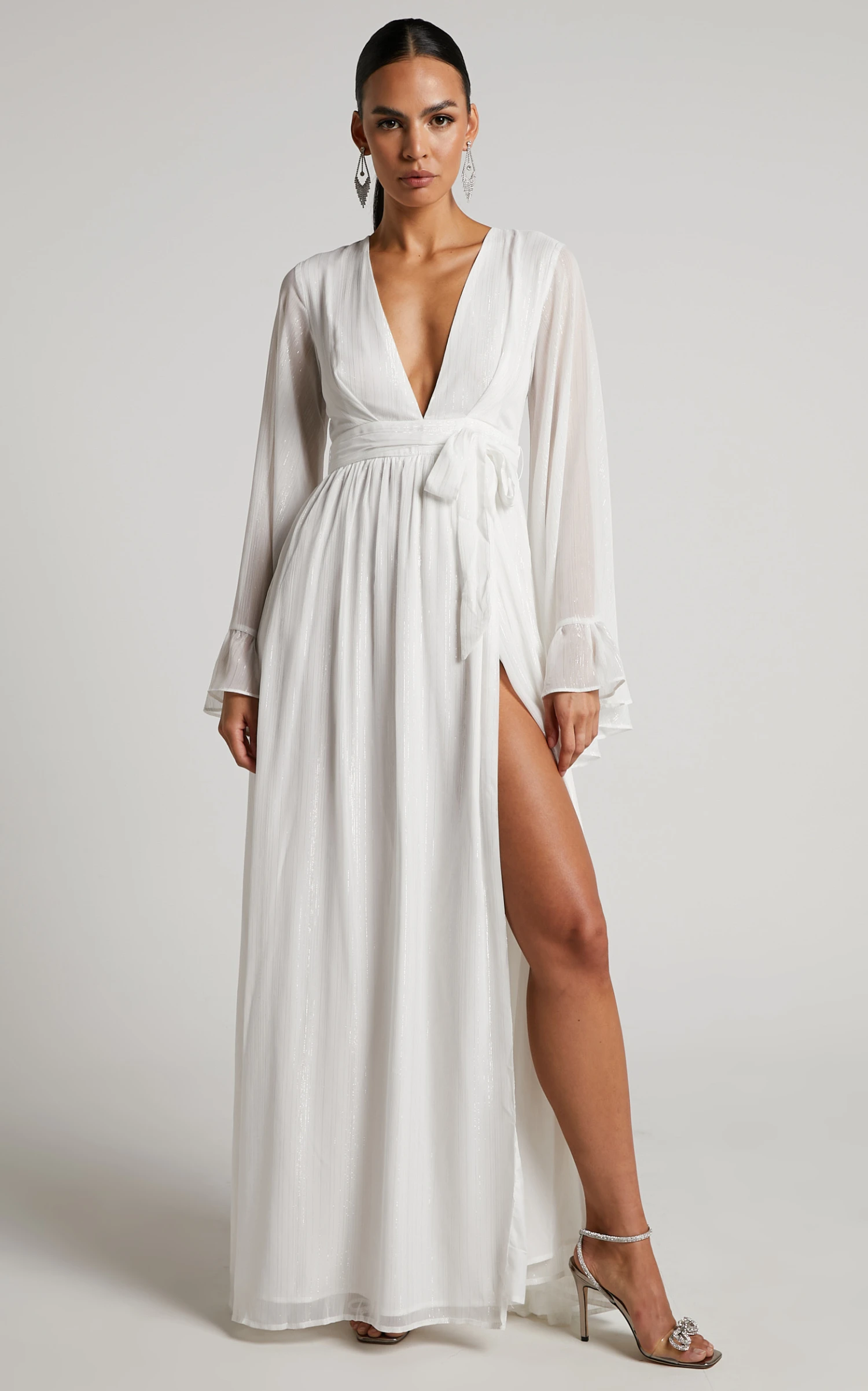 Showpo Dangerous Woman Maxi Dress In White 3 Showpo Dangerous Woman Maxi Dress In White - Image 3