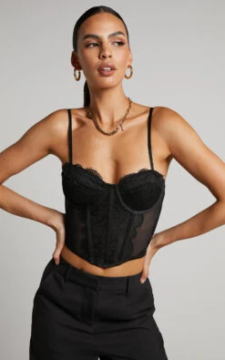 Showpo Zavey Bustier - Lace Corset Bustier In Black 11 Showpo Zavey Bustier - Lace Corset Bustier In Black -Showpo Women's Clothing Store 1 Zavey Lace Corset Bustier in Black 22