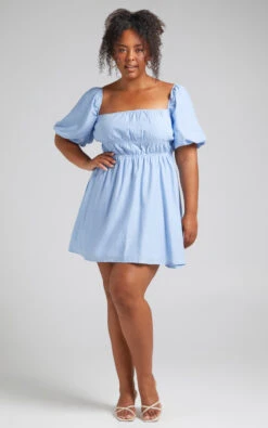 Showpo Maretta Stretch Waist Square Neck Mini Dress In Blue 16 Showpo Maretta Stretch Waist Square Neck Mini Dress In Blue -Showpo Women's Clothing Store 15.09.2021 Kalajzich x 11past11 x Paris4064