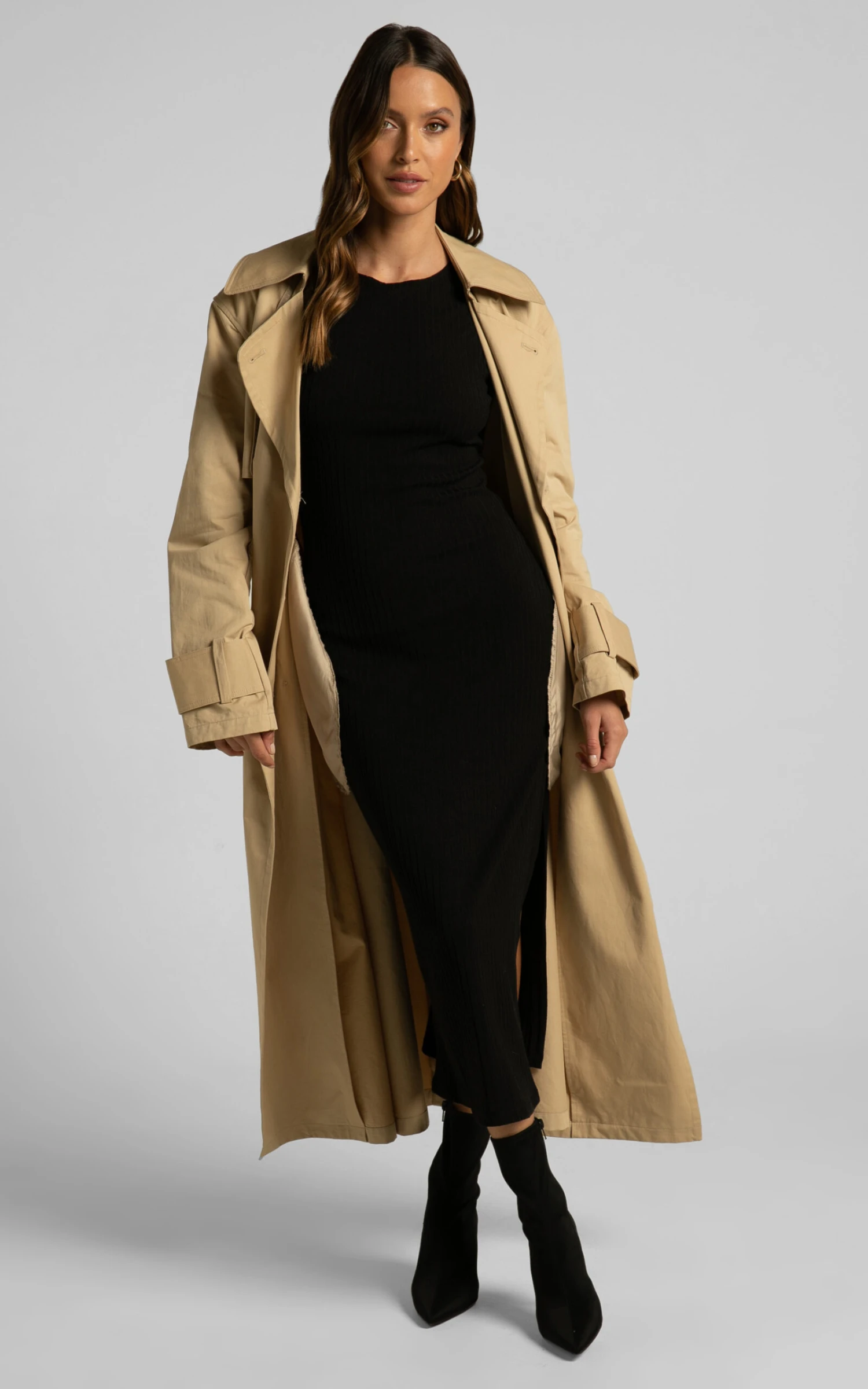 Showpo Irenie Bodycon Midi Dress In Black 4 Showpo Irenie Bodycon Midi Dress In Black - Image 4