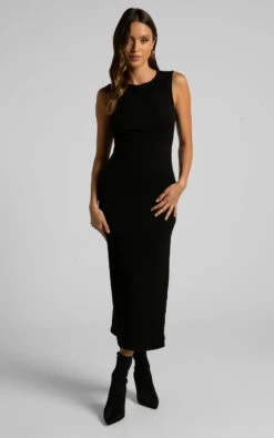 Showpo Irenie Bodycon Midi Dress In Black 13 Showpo Irenie Bodycon Midi Dress In Black -Showpo Women's Clothing Store 18.04.23 Angie x Nat x Casey72712