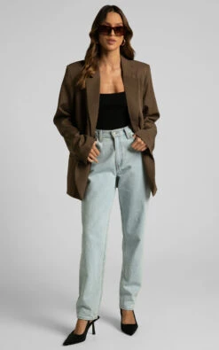 Showpo Patsy Blazer - Oversized Fit Blazer In Dark Olive 15 Showpo Patsy Blazer - Oversized Fit Blazer In Dark Olive -Showpo Women's Clothing Store 18.04.23 Angie x Nat x Casey73078