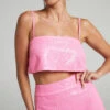 Showpo Elswyth Strappy Sequin Crop Cami In Pink