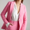 Showpo Hermie Single Breasted Blazer In Pink