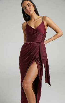 Showpo How Will I Know Dress In Wine 7 Showpo How Will I Know Dress In Wine -Showpo Women's Clothing Store 1 How Will I Know Dress in WINE 4