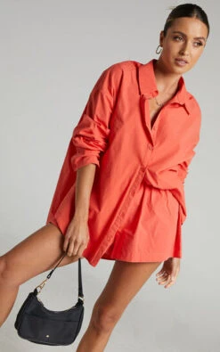 Showpo Terah Shirt In Oxy Fire