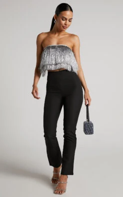 Showpo Andriya Pants - High Waisted Fitted Kick Flare Pants In Black 12 Showpo Andriya Pants - High Waisted Fitted Kick Flare Pants In Black -Showpo Women's Clothing Store 2 6