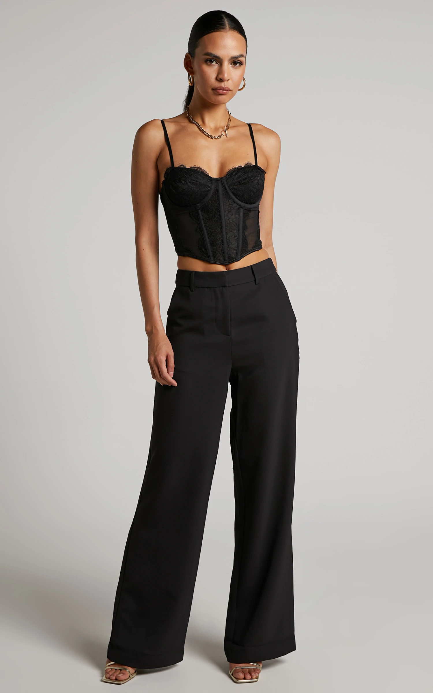 Showpo Zavey Bustier - Lace Corset Bustier In Black 4 Showpo Zavey Bustier - Lace Corset Bustier In Black - Image 4