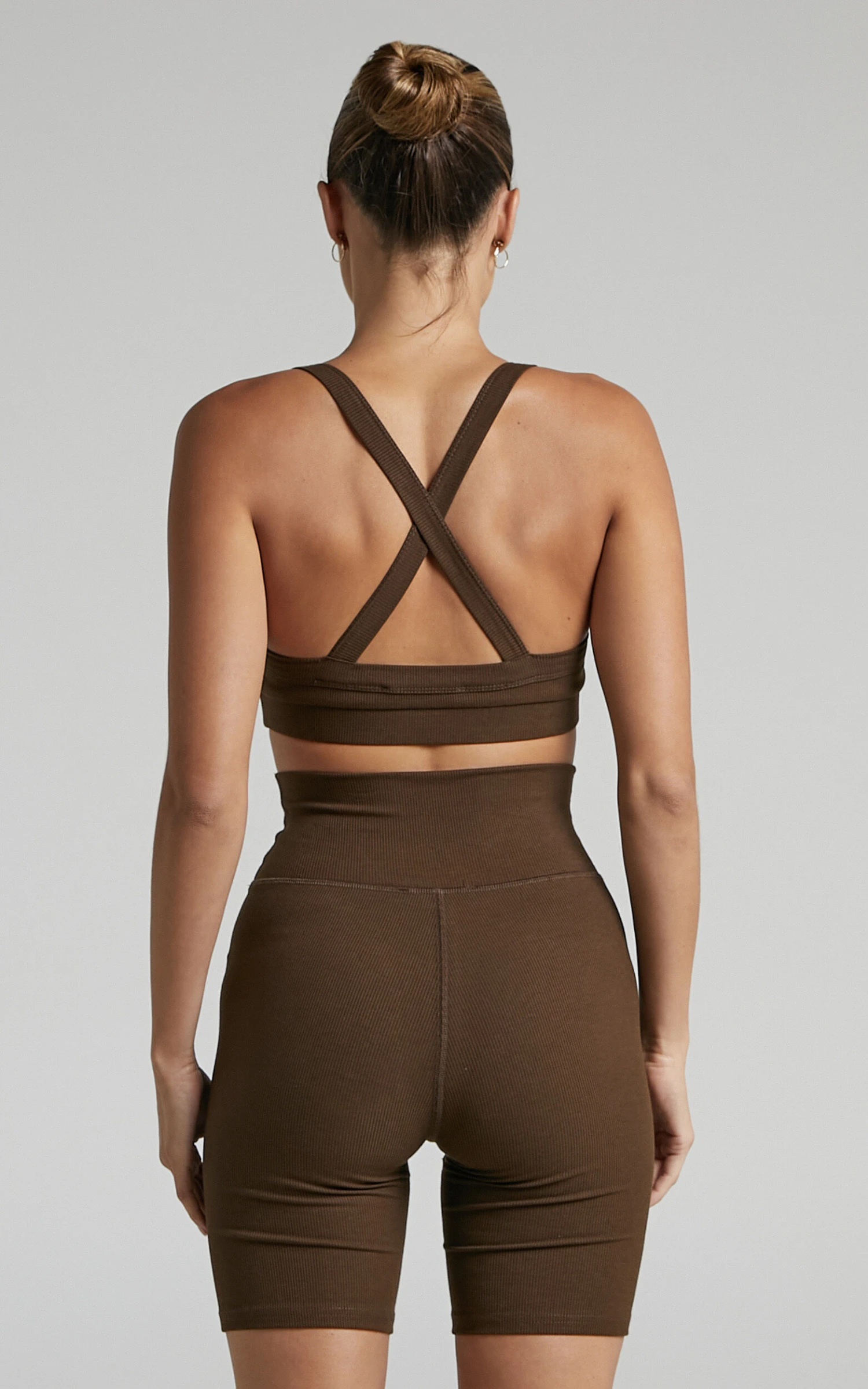 Showpo Adleigh Ribbed Bralette In Chocolate 3 Showpo Adleigh Ribbed Bralette In Chocolate - Image 3
