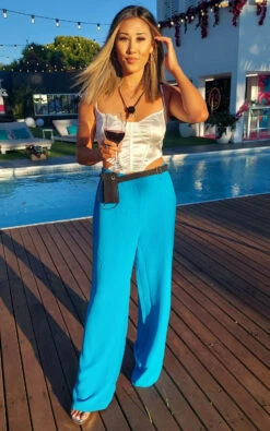 Showpo Bonnie High Waisted Tailored Wide Leg Pants In Blue 21 Showpo Bonnie High Waisted Tailored Wide Leg Pants In Blue -Showpo Women's Clothing Store 20211015 220211 252812529