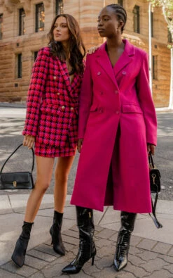 Showpo Socorro Tailored Longline Coat In Hot Pink 11 Showpo Socorro Tailored Longline Coat In Hot Pink -Showpo Women's Clothing Store 230503 Showpo 801