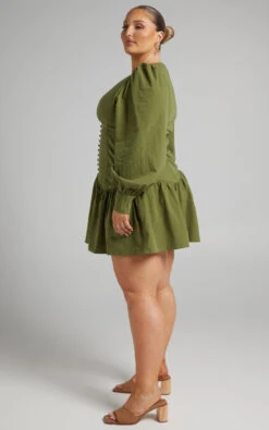 Showpo Carlyle Long Sleeve Mini Dress With Corset Detailing In Khaki 13 Showpo Carlyle Long Sleeve Mini Dress With Corset Detailing In Khaki -Showpo Women's Clothing Store 24.01.22 Riley x Sarah x Anthony79219