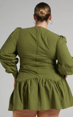 Showpo Carlyle Long Sleeve Mini Dress With Corset Detailing In Khaki 15 Showpo Carlyle Long Sleeve Mini Dress With Corset Detailing In Khaki -Showpo Women's Clothing Store 24.01.22 Riley x Sarah x Anthony79227