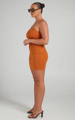 Showpo Cianna Panelled Mini Dress In Camel 14 Showpo Cianna Panelled Mini Dress In Camel -Showpo Women's Clothing Store 29.09.21 Mikayla x Lucy x Anthony10537