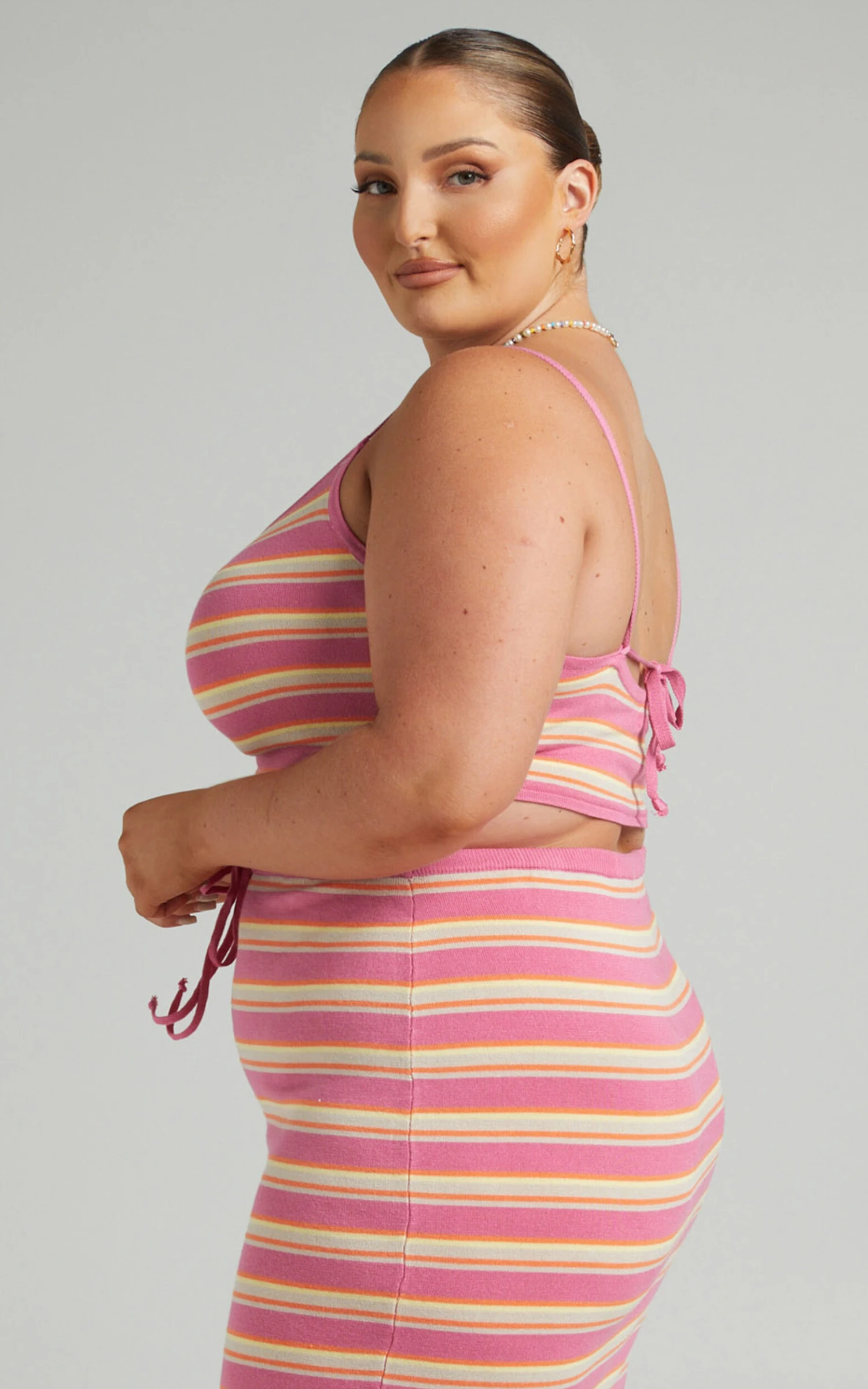 Showpo Carinata Knit Camisole Top In Carinata Stripe 5 Showpo Carinata Knit Camisole Top In Carinata Stripe - Image 5