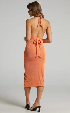 Showpo Bethany Halter Dress In Orange 16 Showpo Bethany Halter Dress In Orange -Showpo Women's Clothing Store 2 Bethany Halter Dress in Orange 2528SD21080062012529 56
