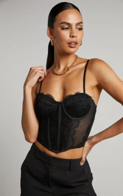 Showpo Zavey Bustier - Lace Corset Bustier In Black 13 Showpo Zavey Bustier - Lace Corset Bustier In Black -Showpo Women's Clothing Store 3 Zavey Lace Corset Bustier in Black 25