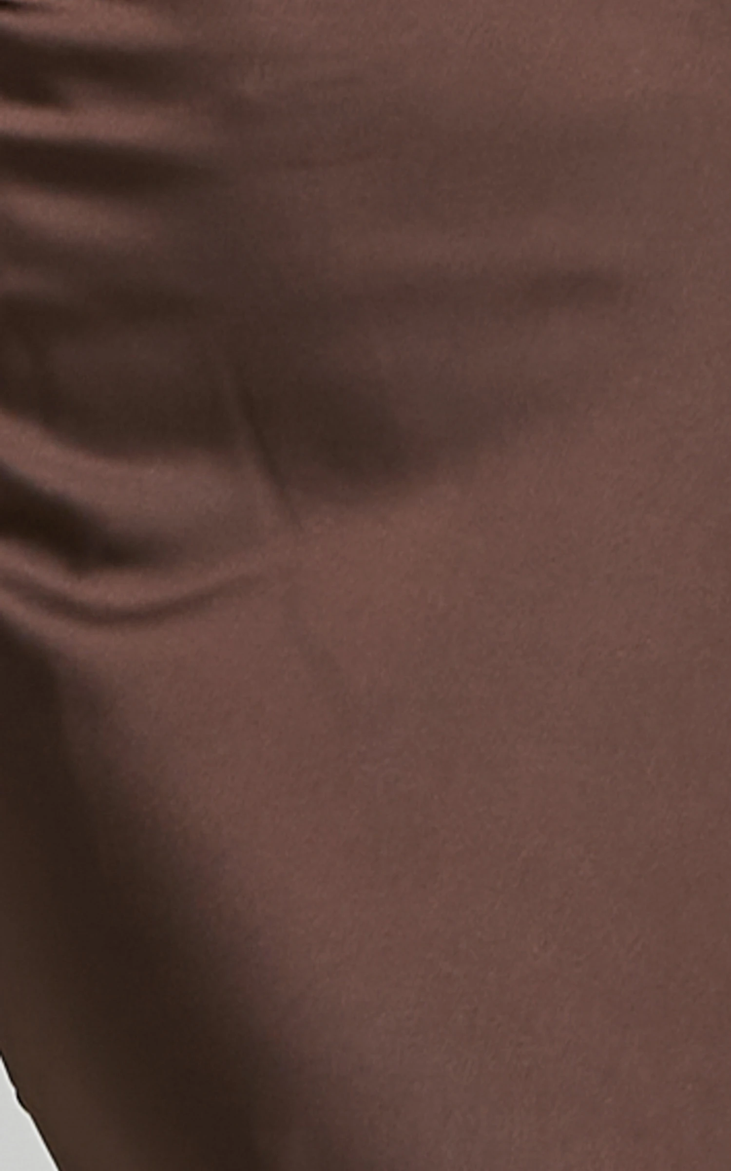 Showpo Lunaria Cowl Mermaid Maxi Slip Dress In Chocolate Satin 9 Showpo Lunaria Cowl Mermaid Maxi Slip Dress In Chocolate Satin - Image 9