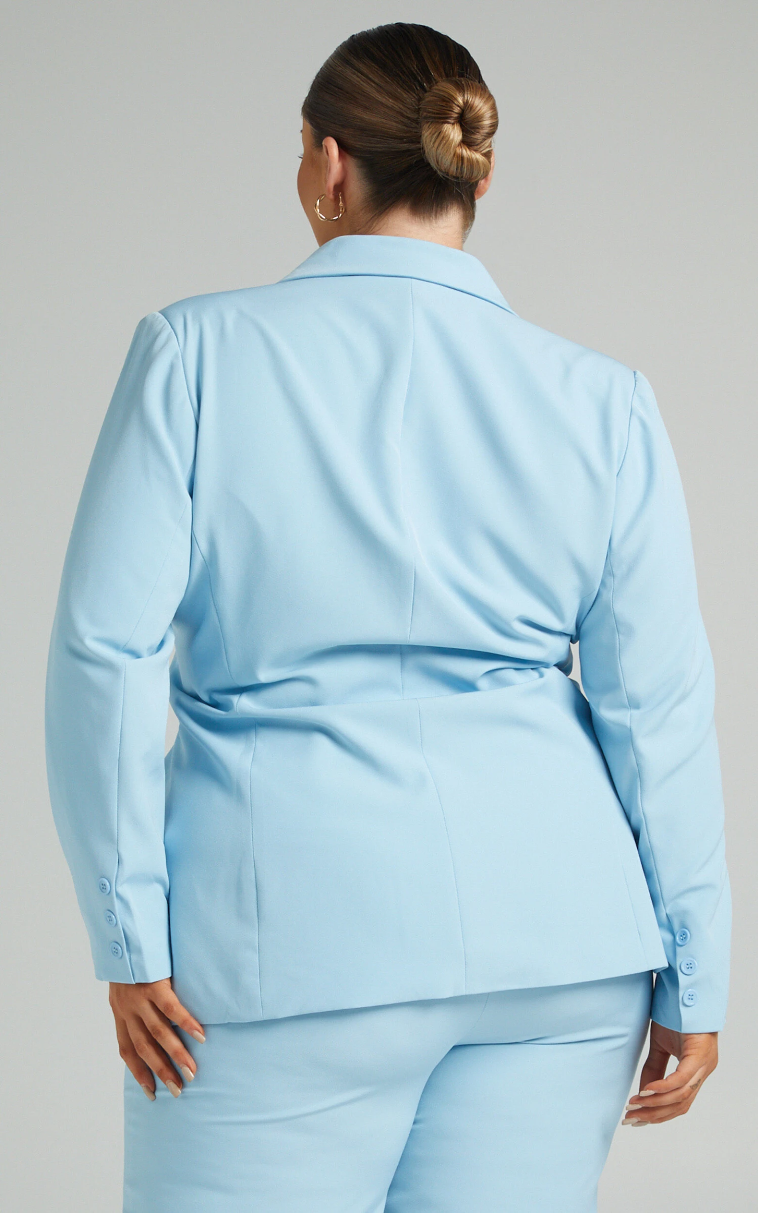 Showpo Hermie Single Breasted Blazer In Light Blue 7 Showpo Hermie Single Breasted Blazer In Light Blue - Image 7