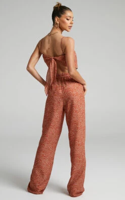 Showpo Malaika Mid Waisted Relaxed Drawstring Waist Pants In Sahara Zebra 8 Showpo Malaika Mid Waisted Relaxed Drawstring Waist Pants In Sahara Zebra -Showpo Women's Clothing Store 3 Malaika Relaxed Drawstring Waist Pants in Sahara Zebra 2528SB22070021012529 3