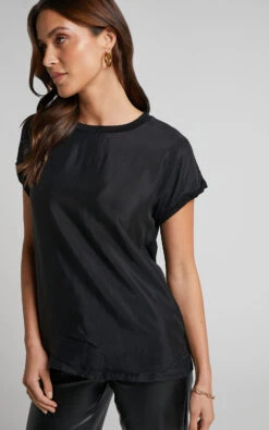 Showpo Tinaya Raglan Shell Top In Black -Showpo Women's Clothing Store 3 Tinaya Raglan Shell Top in Black 2528ST22010043042529 7