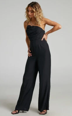 Showpo Ceceille One Shoulder Jumpsuit In Black 9 Showpo Ceceille One Shoulder Jumpsuit In Black -Showpo Women's Clothing Store 3 ceceille one shoulder Jumpsuit in Black 2528SP22010001022529 2