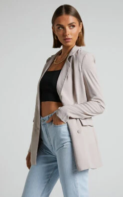 Showpo Quick To Win Blazer In Stone 12 Showpo Quick To Win Blazer In Stone -Showpo Women's Clothing Store 3 Quick To Win Blazer in Stone 2