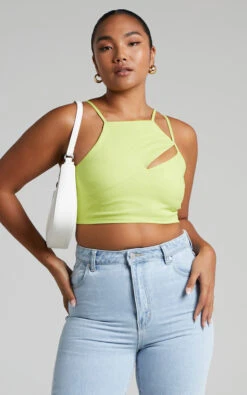 Showpo Patchico Split Bust Crop Top In Lime 13 Showpo Patchico Split Bust Crop Top In Lime -Showpo Women's Clothing Store 4.Patchico Split Bust Crop Top in Lime 2528ST21120004022529 7