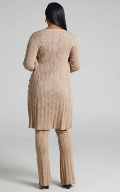 Showpo Farhana Rib Knitted Longline Cardigan In Beige -Showpo Women's Clothing Store 4Farhana Knitted Cardigan in Beige 2528ST22010057012529 5