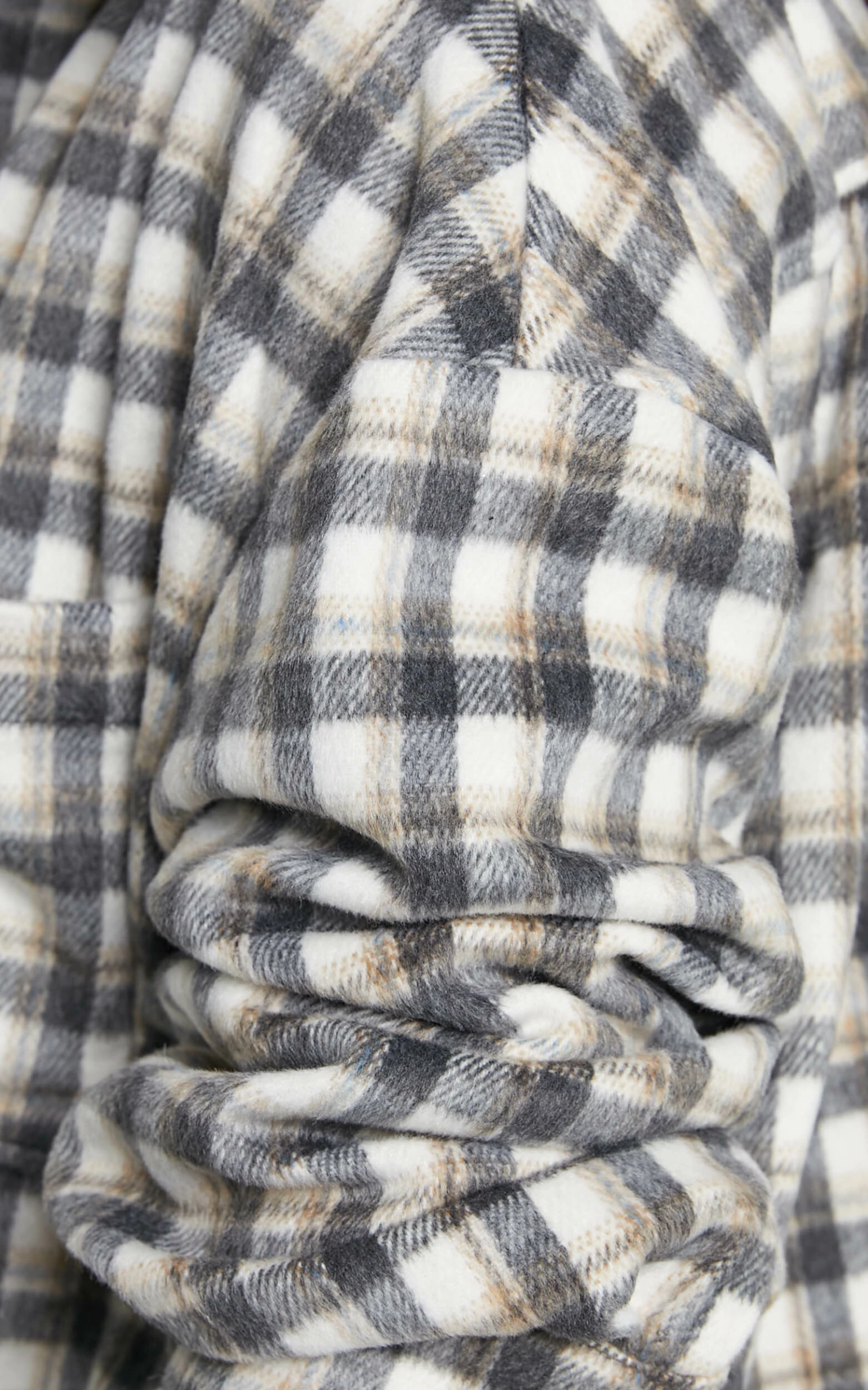 Showpo Aurea Oversized Check Shacket In Black & Grey 6 Showpo Aurea Oversized Check Shacket In Black & Grey - Image 6