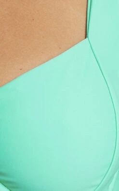 Showpo Kalama Bikini Top - Recycled Nylon Balconette Top In Jade -Showpo Women's Clothing Store 4 Kalama Recycled Nylon Balconette Bikini Top in Jade 2528SS21090009052529 4