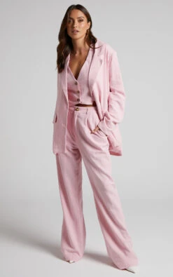 Showpo Larissa Blazer - Relaxed Single Breasted Blazer In Musk -Showpo Women's Clothing Store 4 Larissa Relaxed Single Breasted Blazer in Musk 2528SO22080003032529 1