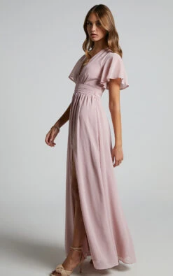 Showpo December Empire Waist Maxi Dress In Dusty Pink 16 Showpo December Empire Waist Maxi Dress In Dusty Pink -Showpo Women's Clothing Store 5