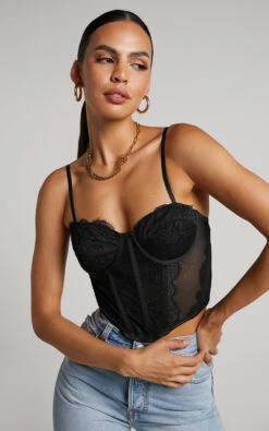 Showpo Zavey Bustier - Lace Corset Bustier In Black 14 Showpo Zavey Bustier - Lace Corset Bustier In Black -Showpo Women's Clothing Store 5 Zavey Lace Corset Bustier in Black 41