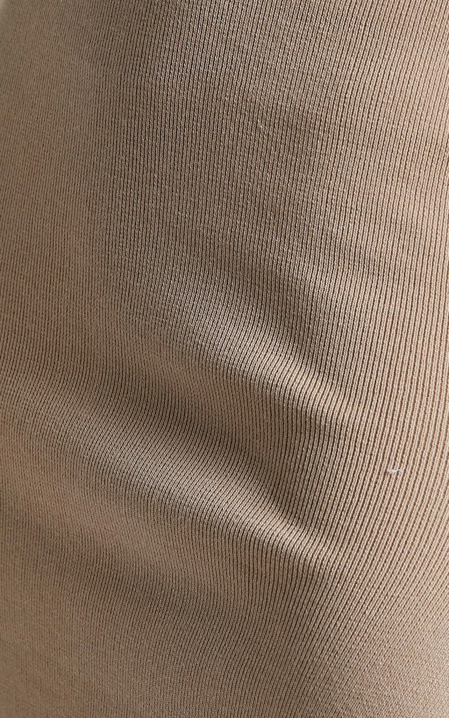 Showpo Zinkie Fine Ribbed Open Collar Knit Midi Dress In Mocha 6 Showpo Zinkie Fine Ribbed Open Collar Knit Midi Dress In Mocha - Image 6