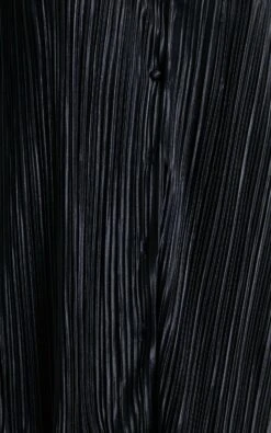 Showpo Beca Plisse Button Up Shirt In Black -Showpo Women's Clothing Store 5 Beca Plisse Button up Shirt in Black 2528ST21070043062529 5