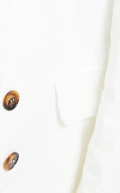 Showpo Hiromi Plunge Neck Tailored Blazer In White -Showpo Women's Clothing Store 5 Hiromi BLAZER in White 2528SO22050005022529 5