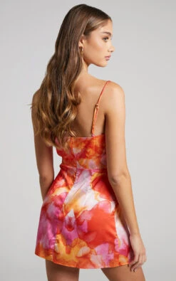 Showpo Kiararah Mini Dress - Split Cowl Neck Dress In Party Sunrise 12 Showpo Kiararah Mini Dress - Split Cowl Neck Dress In Party Sunrise -Showpo Women's Clothing Store 5 Kiararah Mini Dress in Party Sunrise 2528SD22050148012529 9