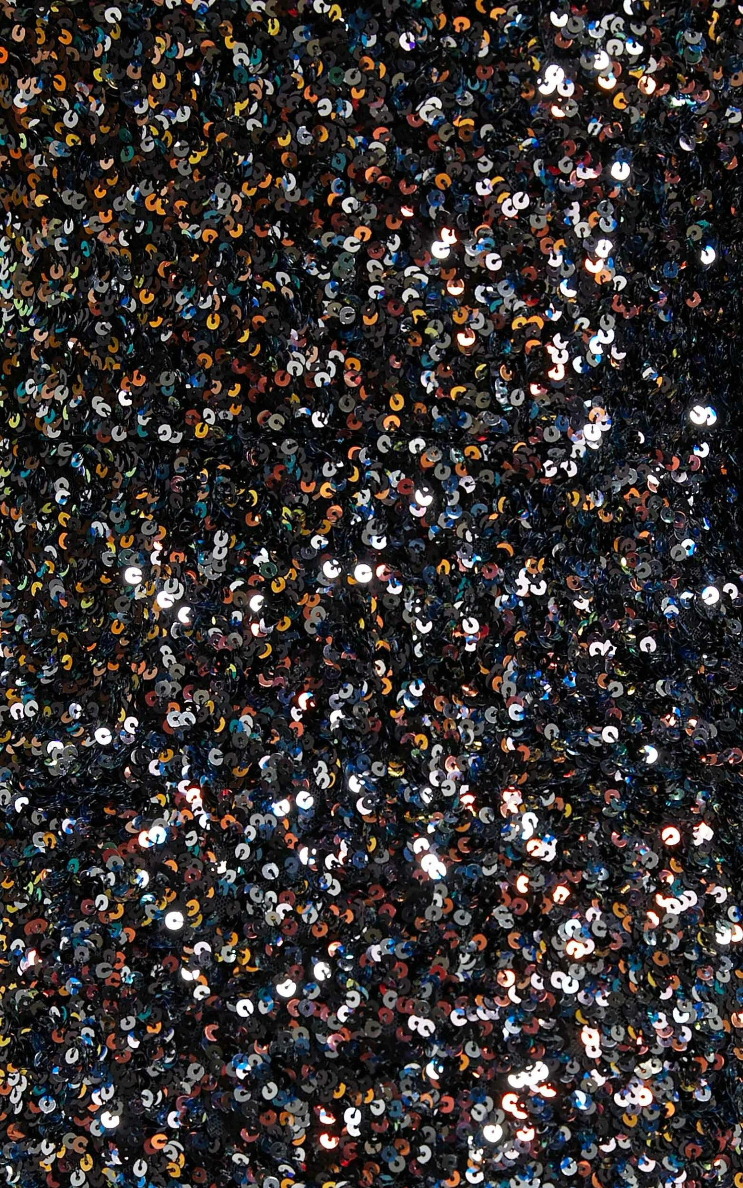 Showpo Luecia Asymmetric One Shoulder Puff Sleeve Mini Dress In Multi Sequin - Image 6