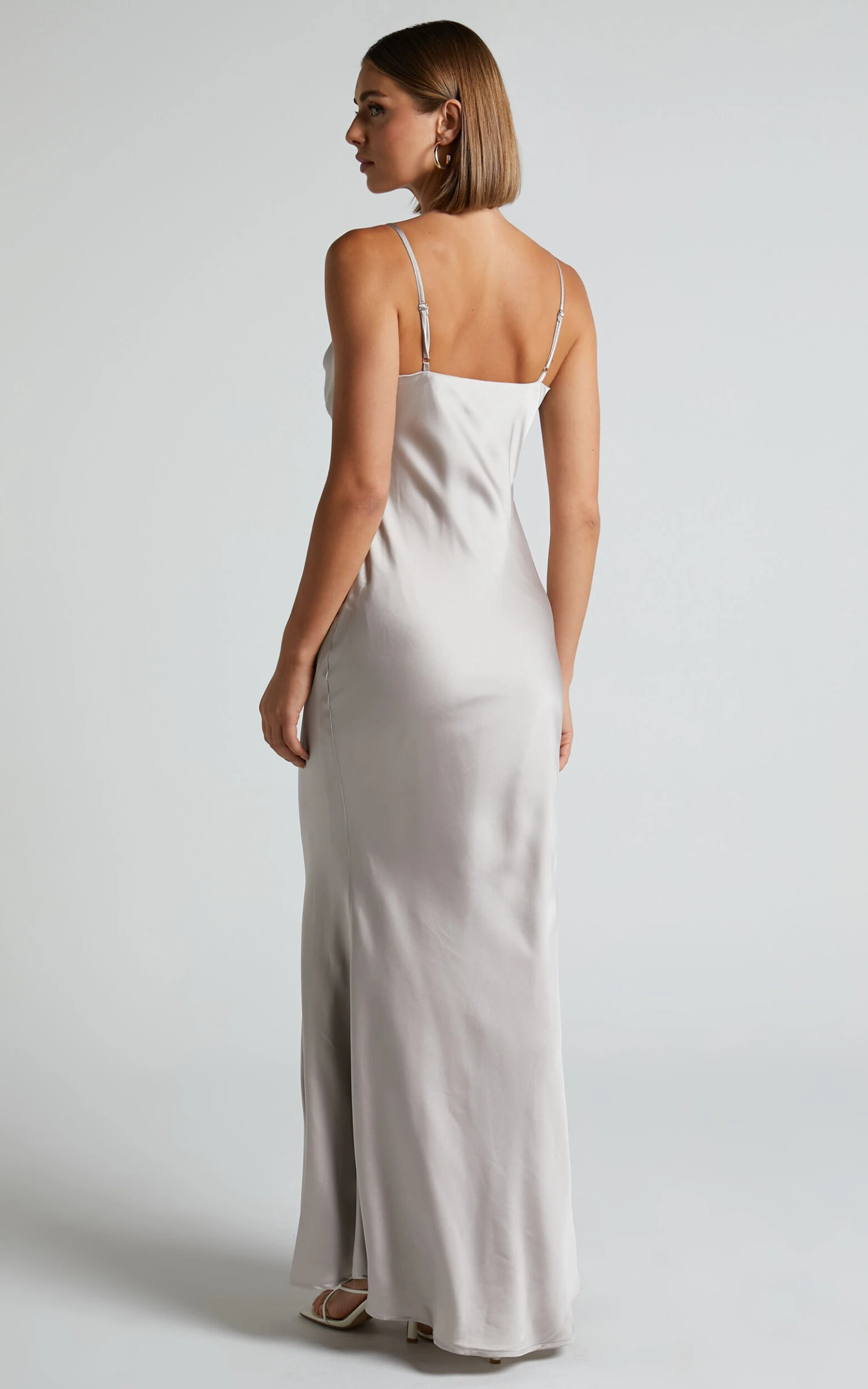 Showpo Lunaria Cowl Mermaid Maxi Slip Dress In Champagne 6 Showpo Lunaria Cowl Mermaid Maxi Slip Dress In Champagne - Image 6