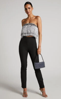 Showpo Andriya Pants - High Waisted Fitted Kick Flare Pants In Black 17 Showpo Andriya Pants - High Waisted Fitted Kick Flare Pants In Black -Showpo Women's Clothing Store 6 5