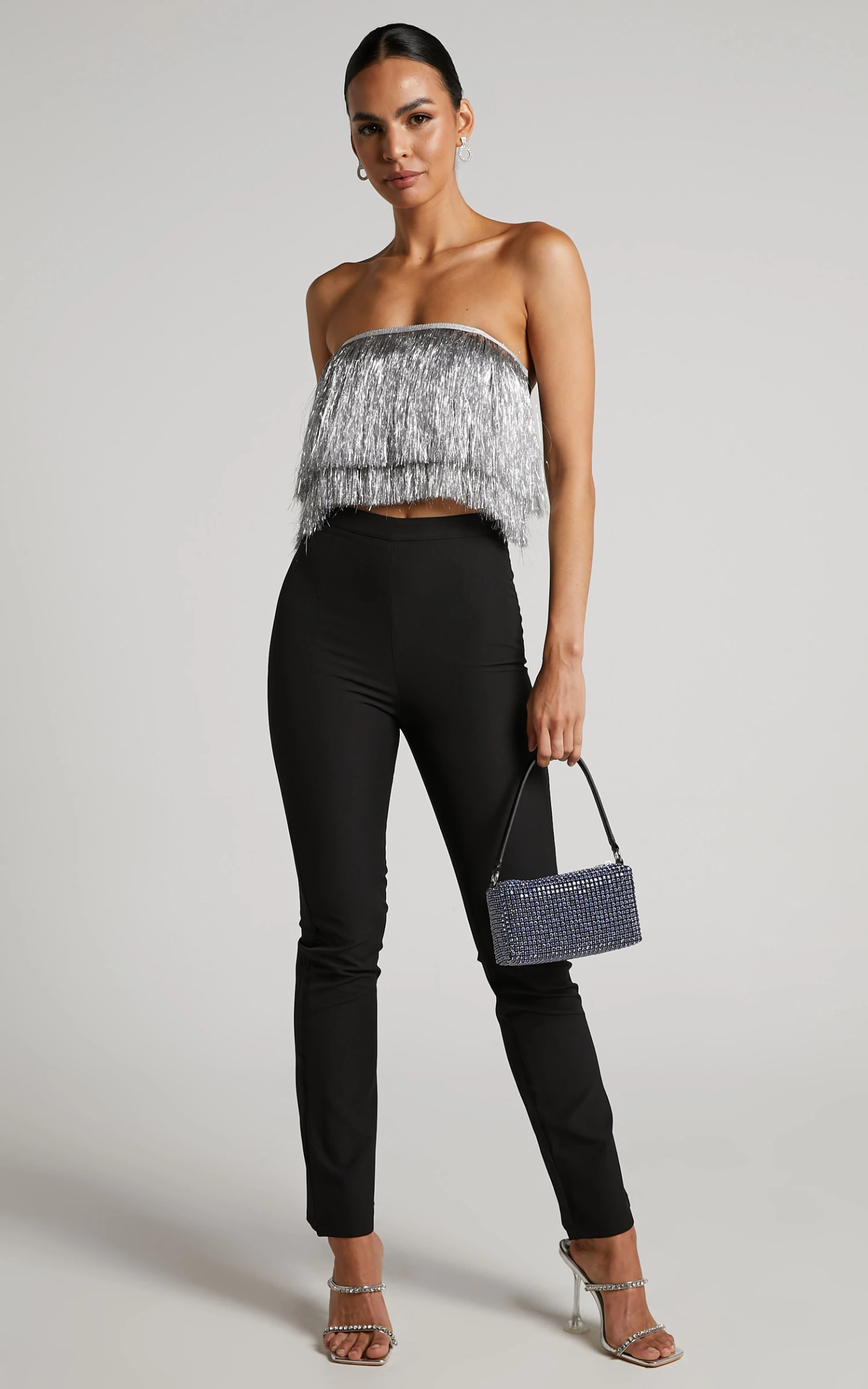 Showpo Andriya Pants - High Waisted Fitted Kick Flare Pants In Black 8 Showpo Andriya Pants - High Waisted Fitted Kick Flare Pants In Black - Image 8