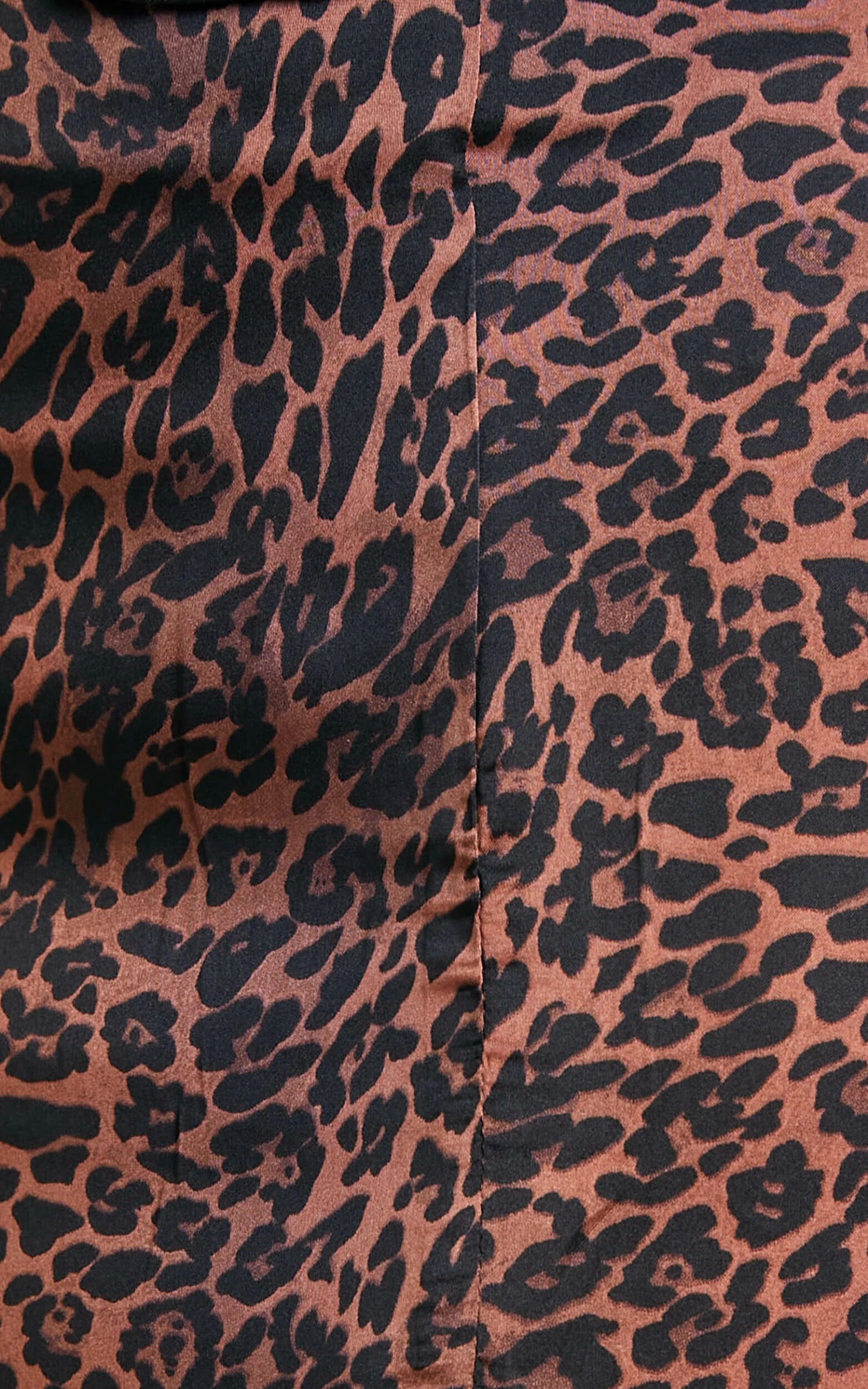 Showpo Kerensa Printed Midi Side Split Slip Skirt In Choc Animal - Image 7