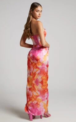 Showpo Kirarah Maxi Skirt - Ruched Front Split Skirt In Party Sunrise 14 Showpo Kirarah Maxi Skirt - Ruched Front Split Skirt In Party Sunrise -Showpo Women's Clothing Store 6 Kirarah Ruched Front Midi SKirt in Party Sunrise 2528SB22100021012529 8