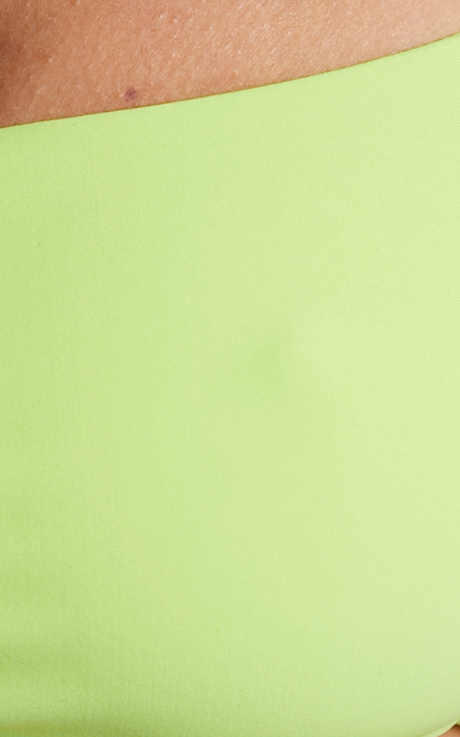 Showpo Fresca Bikini Top - Recycled Nylon Square Neck Top In Lime 7 Showpo Fresca Bikini Top - Recycled Nylon Square Neck Top In Lime - Image 7