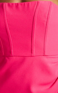 Showpo Bonne Mini Dress - Strapless Corset Side Split Dress In Hot Pink 13 Showpo Bonne Mini Dress - Strapless Corset Side Split Dress In Hot Pink -Showpo Women's Clothing Store 6 fabric