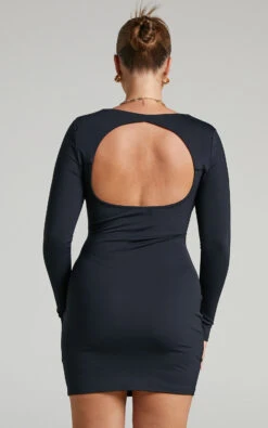 Showpo Aiza Bodycon Mini Dress In Black 16 Showpo Aiza Bodycon Mini Dress In Black -Showpo Women's Clothing Store 7.Aiza Bodycon mini Dress in Black 2528SD22020017022529 7